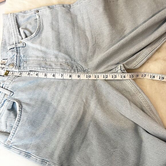 Free People We The Free Landry Wide Leg Cropped Jeans Sz 31 Light Wash - Picture 10 of 13